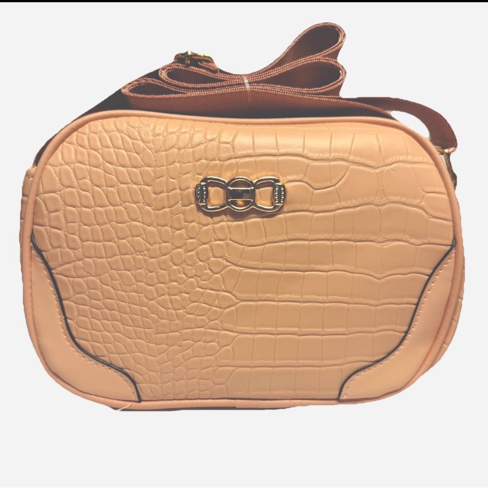Women’s Small 3 Pocket Shoulder Bag- Light Mauve